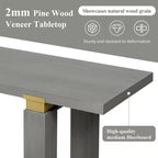 Consolle minimalista con contenitore, Tavolino da ingresso in legno con ripiano aperto, Tavolino da corridoio stile rustico
