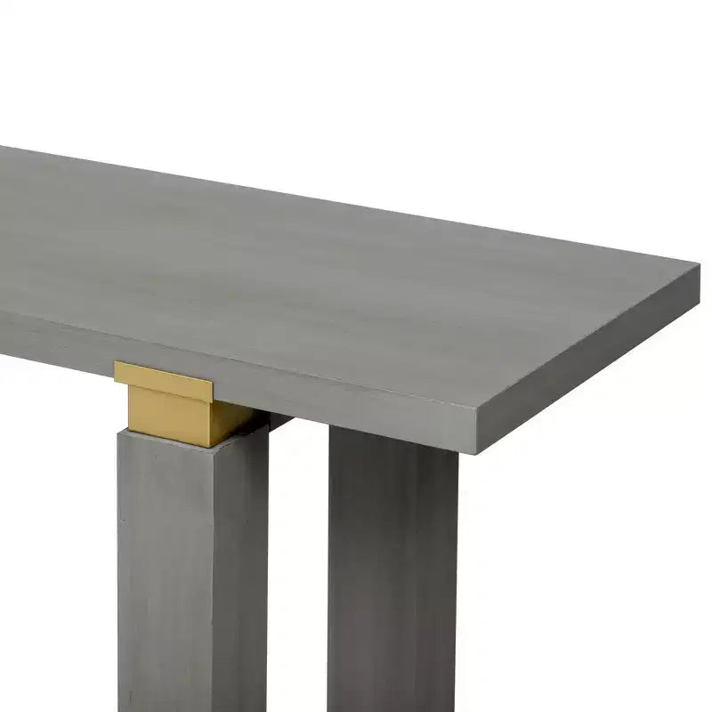 Consolle minimalista con contenitore, Tavolino da ingresso in legno con ripiano aperto, Tavolino da corridoio stile rustico