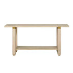 Consolle minimalista con contenitore, Tavolino da ingresso in legno con ripiano aperto, Tavolino da corridoio stile rustico