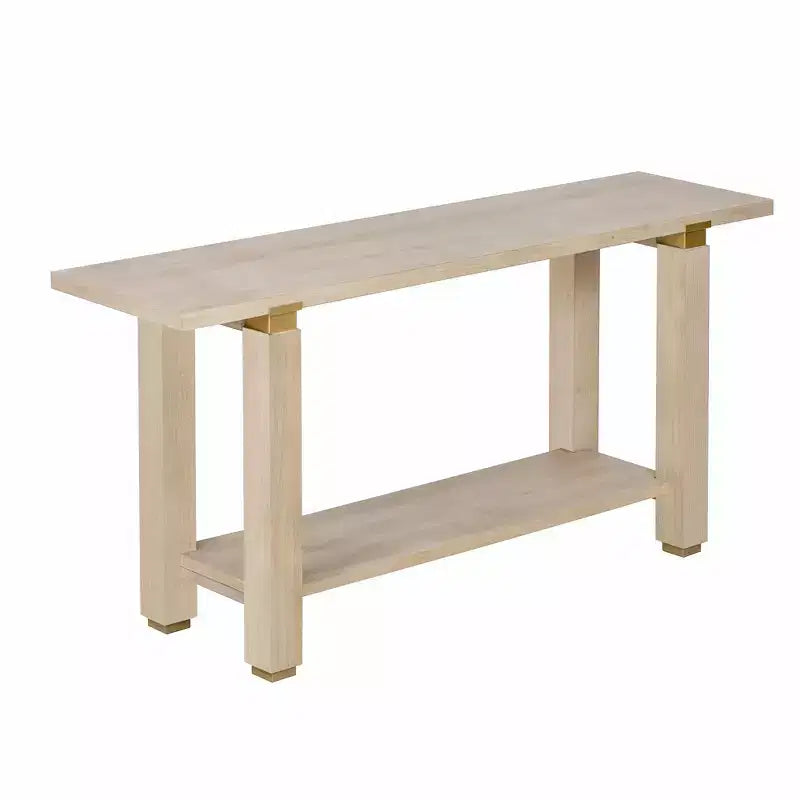 Consolle minimalista con contenitore, Tavolino da ingresso in legno con ripiano aperto, Tavolino da corridoio stile rustico