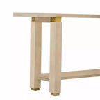 Consolle minimalista con contenitore, Tavolino da ingresso in legno con ripiano aperto, Tavolino da corridoio stile rustico