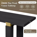 Consolle minimalista con contenitore, Tavolino da ingresso in legno con ripiano aperto, Tavolino da corridoio stile rustico