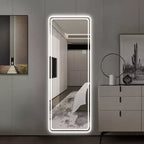 GDFStudio Zev Miroir sans cadre LED rectangulaire 65H pleine longueur avec 3 modes de couleur
