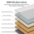 GDFStudio Zev Miroir sans cadre LED rectangulaire 65H pleine longueur avec 3 modes de couleur