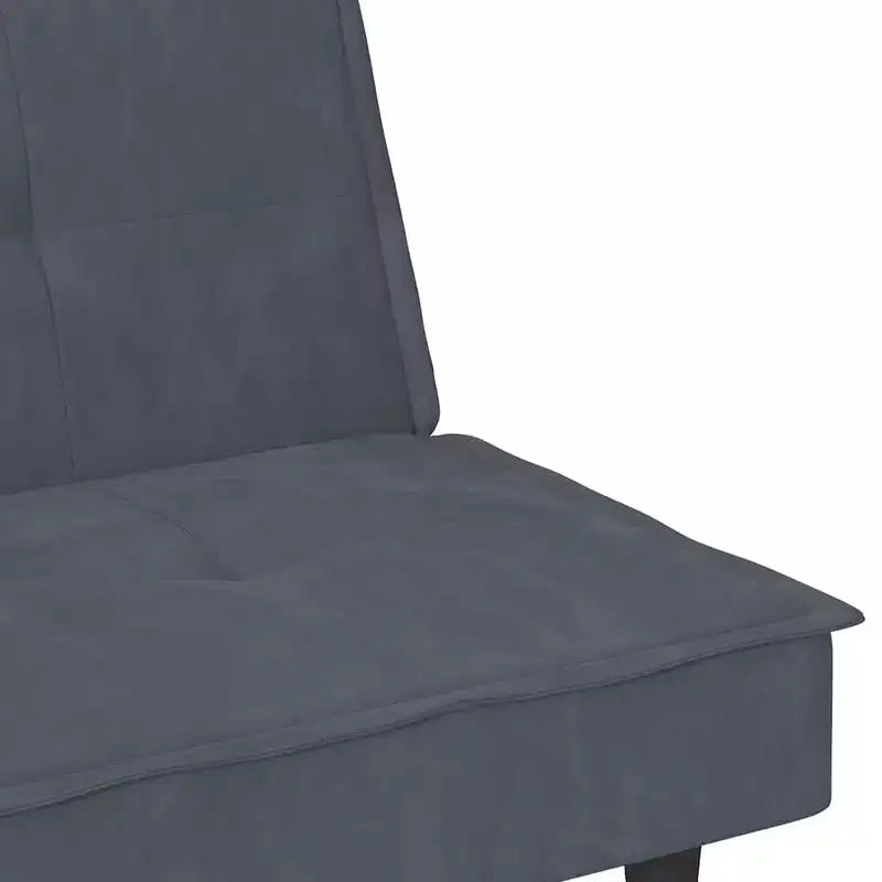 vidaXL Divano Letto Trasformabile con Portabicchieri per Soggiorno Velluto