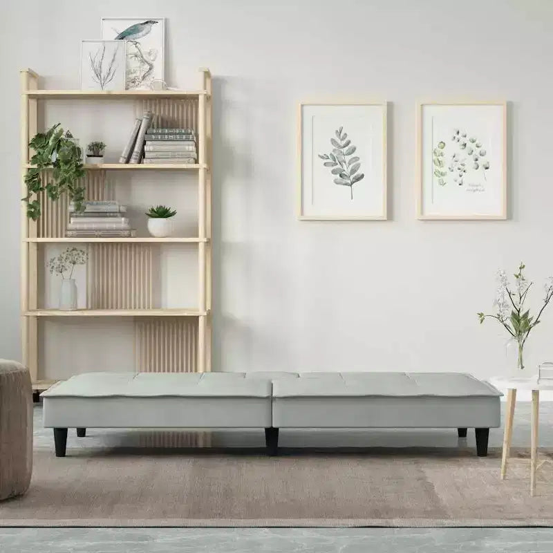 vidaXL Divano Letto Trasformabile con Portabicchieri per Soggiorno Velluto