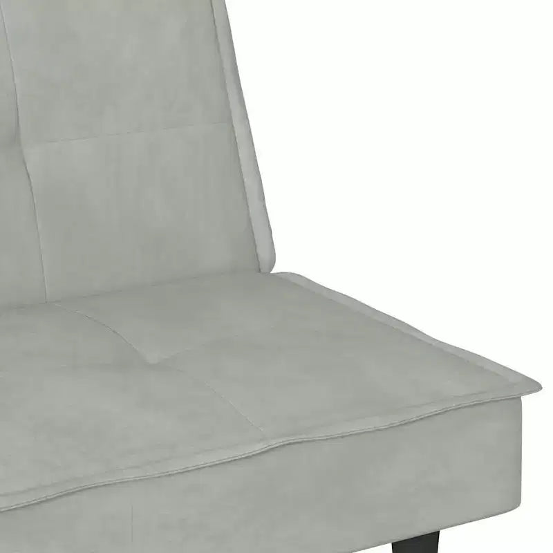 vidaXL Divano Letto Trasformabile con Portabicchieri per Soggiorno Velluto
