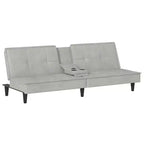 vidaXL Sofa Bed Convertible Sofa Bed with Cup Holders for Living Room Velvet