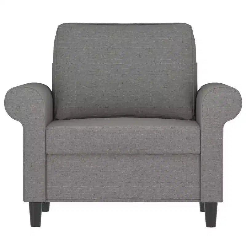 vidaXL Poltrona Grigio Scuro 23,6 Tessuto