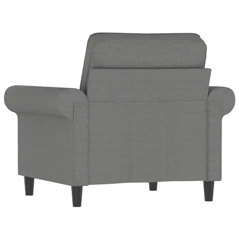 vidaXL Poltrona Grigio Scuro 23,6 Tessuto