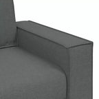 vidaXL Ensemble de 2 canapés avec coussins Tissu noir