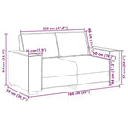 vidaXL Ensemble de 2 canapés avec coussins Tissu noir