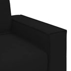 vidaXL Ensemble de 2 canapés avec coussins Tissu noir