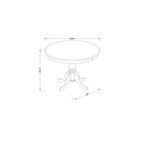 Petit ensemble de table de cuisine avec chaises - Table à manger et 2 chaises cappuccino