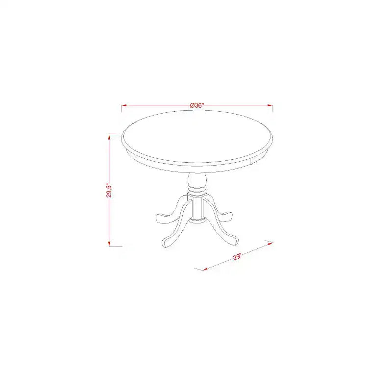 Petit ensemble de table de cuisine avec chaises - Table à manger et 2 chaises cappuccino