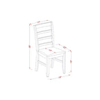Petit ensemble de table de cuisine avec chaises - Table à manger et 2 chaises cappuccino