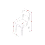 Set da pranzo medievale - Tavolo e sedie rotondi da 5 pezzi - Bianco lino - Set da cucina moderno