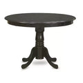 5 Piece Dinette Set - Round Kitchen Table & 4 Chairs - Coastal Dining Room Set - 42 Inch Table