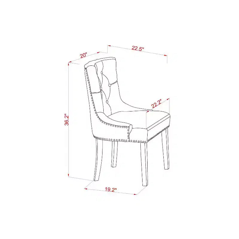 Tavolo da pranzo HomeStock 5 pezzi, rotondo, piano in legno massello nero e ciliegio con 4 sedie