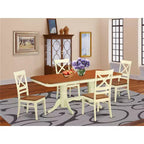 Set tavolo da pranzo con sedie - Set tavolo da cucina per 6-8 persone - Stile moderno rustico