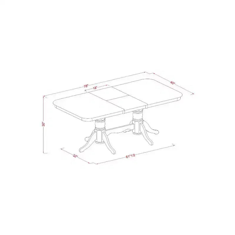 Set tavolo da pranzo con sedie - Set tavolo da cucina per 6-8 persone - Stile moderno rustico