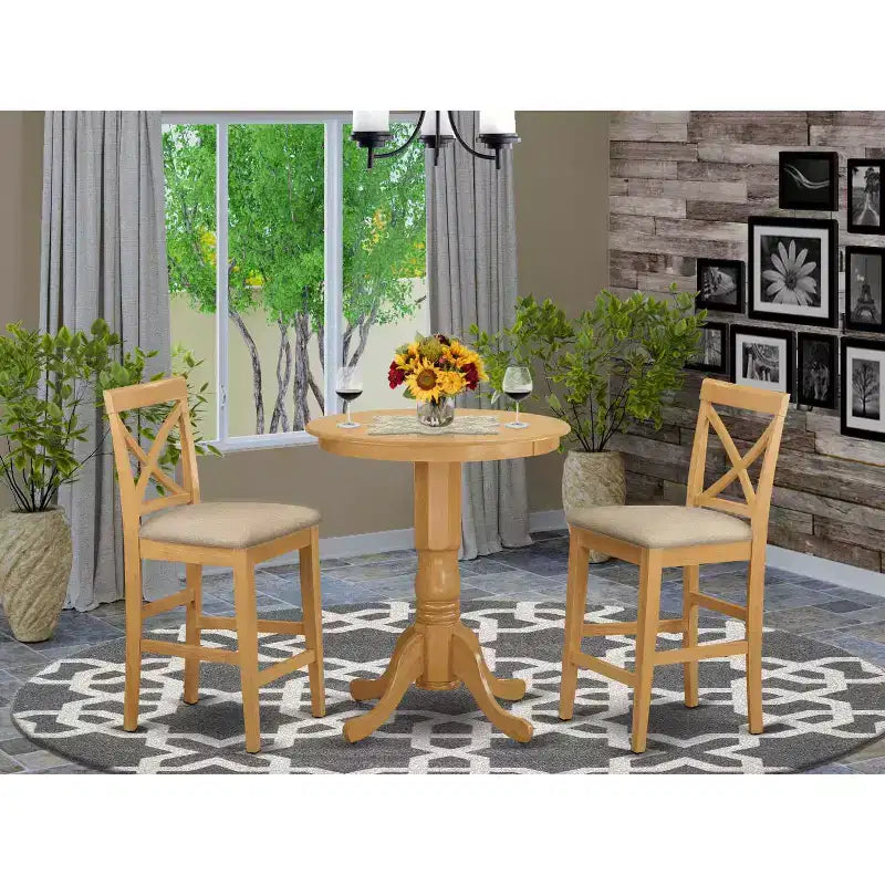 Set tavolo altezza bancone - Sedie da pranzo e tavolo da pub - Set da pranzo moderno per cucina