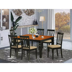 Set tavolo da pranzo con sedie - Set tavolo da cucina - Stile nordico, 7 pezzi