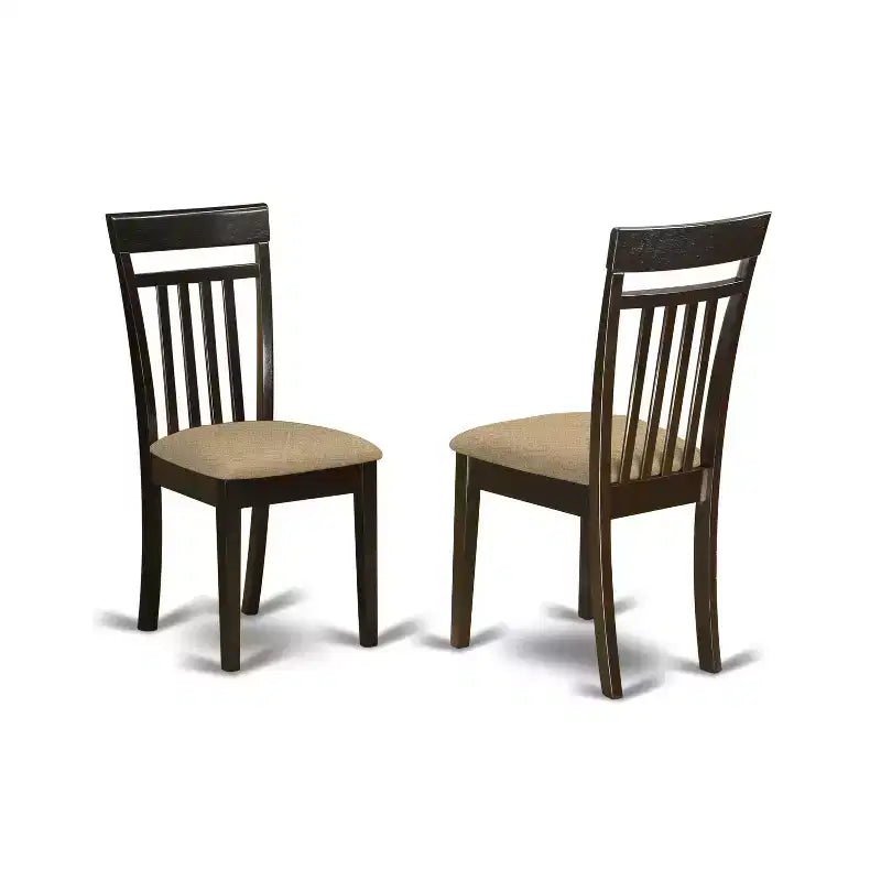Set da Pranzo Vintage per Cucina - 6 Pezzi Tavolo e Sedie - Panca in Tessuto Lino - Cappuccino 36x60 Pollici