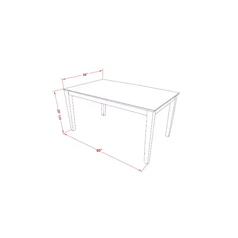 Set da Pranzo Vintage per Cucina - 6 Pezzi Tavolo e Sedie - Panca in Tessuto Lino - Cappuccino 36x60 Pollici