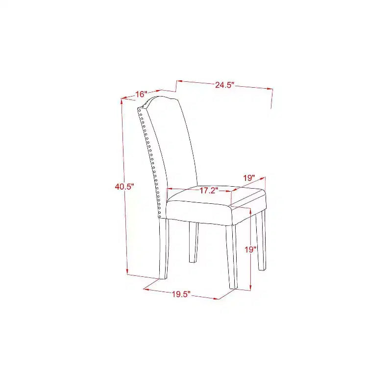 HomeStock Set da Pranzo 5 Pezzi con Piano in Legno Massello Finitura Rovere Naturale - con Alette Abbattibili - 4 Posti a Sedere