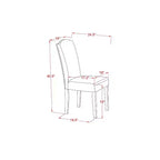 HomeStock Set da Pranzo 5 Pezzi con Piano in Legno Massello Finitura Rovere Naturale - con Alette Abbattibili - 4 Posti a Sedere