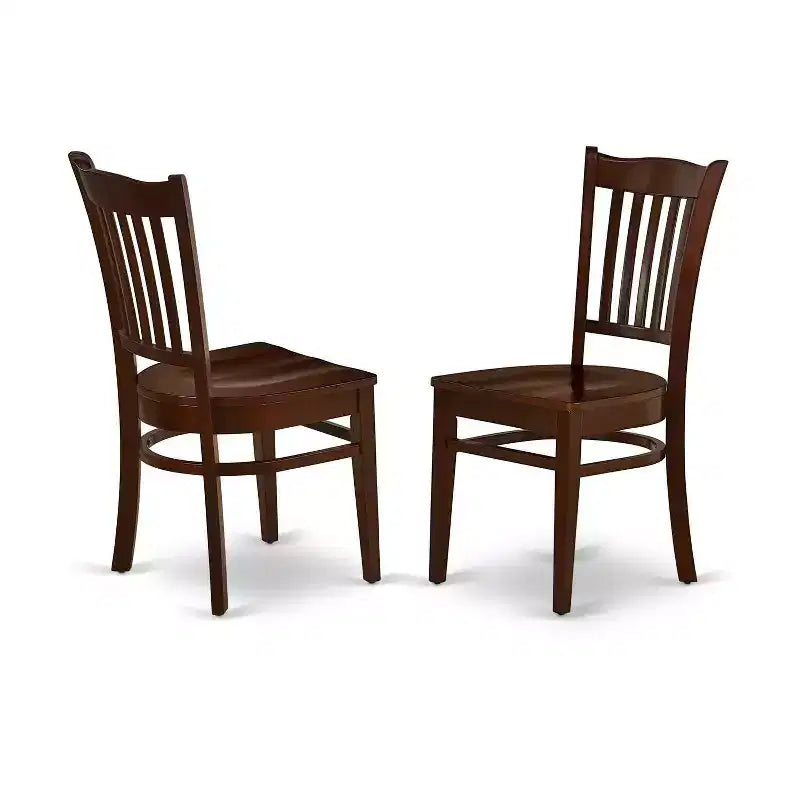 HomeStock set da pranzo da 3 pezzi con piano in legno massello con finitura mogano e tavolo a ribalta