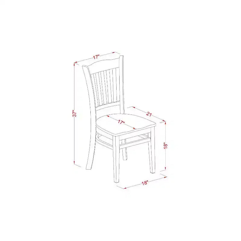 HomeStock set da pranzo da 3 pezzi con piano in legno massello con finitura mogano e tavolo a ribalta