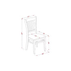 HomeStock set da pranzo da 3 pezzi con piano in legno massello con finitura mogano e tavolo a ribalta