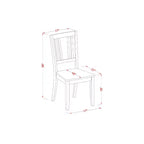 Table de salle à manger HomeStock 7 pièces rectangulaire au fini noir avec plateau en bois massif et 6 chaises
