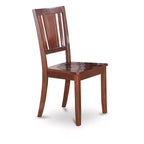Set da pranzo 5 pezzi - Tavolo rotondo da 36 pollici e 4 sedie in legno - Stile eclettico