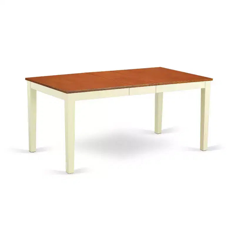 HomeStock Set da Pranzo 21 Pezzi Finitura Mogano con Piano in Legno Massello - 4 Posti a Sedere