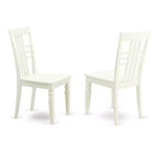 HomeStock Set da Pranzo 3 Pezzi con Piano in Legno Massello Finitura Lino Bianco e Tavolo con Ribalta