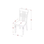 HomeStock Set da Pranzo 3 Pezzi con Piano in Legno Massello Finitura Lino Bianco e Tavolo con Ribalta