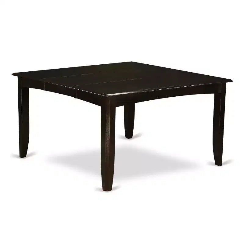 HomeStock Tavolo da Pranzo Quadrato 7 Pezzi con Finitura Cappuccino e Piano in Legno Massello con 6 Sedie