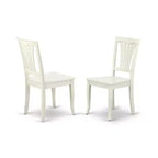 Set da pranzo stile Southwestern, 5 pezzi, tavolo rotondo e sedie - Tavolo da 42 pollici, design a doghe verticali