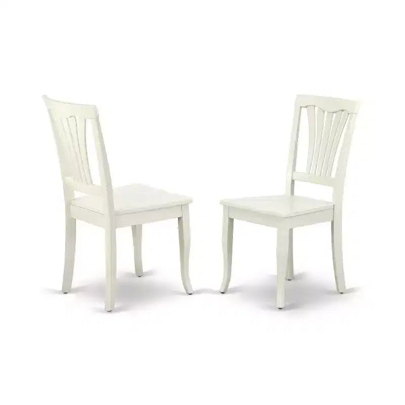 Set da pranzo stile Southwestern, 5 pezzi, tavolo rotondo e sedie - Tavolo da 42 pollici, design a doghe verticali