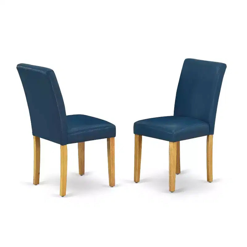Set da pranzo ovale toscano 5 pezzi - Tavolo 42-60 con prolunga e 4 sedie in pelle PU - HomeStock