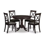 Round Kitchen Dining Table Set - 5 Piece Dinette Set with Chairs - Modern Table & Chair Set