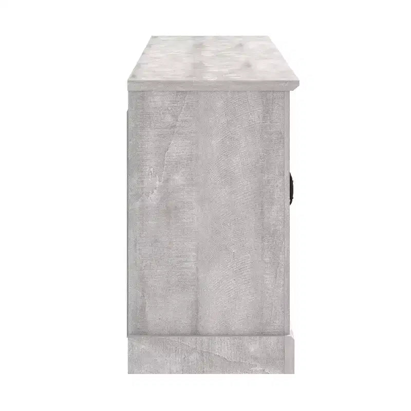 Meuble TV traditionnel GALANO avec portes à miroir et étagères réglables 68,2 L x 17,2 P x 29,3 H