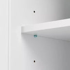 GDFStudio Norton, armadietto moderno in legno da bagno, indipendente, con due cassetti, ripiano regolabile e armadietto chiuso