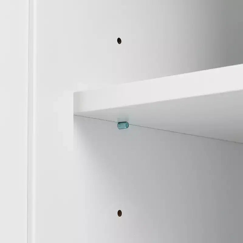 GDFStudio Norton, armadietto moderno in legno da bagno, indipendente, con due cassetti, ripiano regolabile e armadietto chiuso