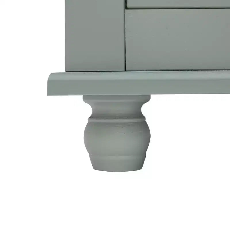 GDFStudio Norton, armadietto moderno in legno da bagno, indipendente, con due cassetti, ripiano regolabile e armadietto chiuso