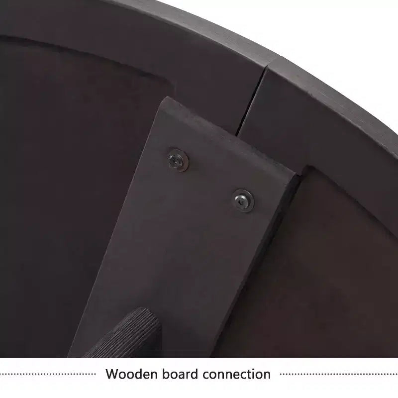 Tavolo da pranzo rotondo moderno da 120 cm con piano effetto legno e base stabile, tavolo da cucina versatile per sala da pranzo o soggiorno-Panipeachy