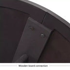Tavolo da pranzo rotondo moderno da 120 cm con piano effetto legno e base stabile, tavolo da cucina versatile per sala da pranzo o soggiorno-Panipeachy